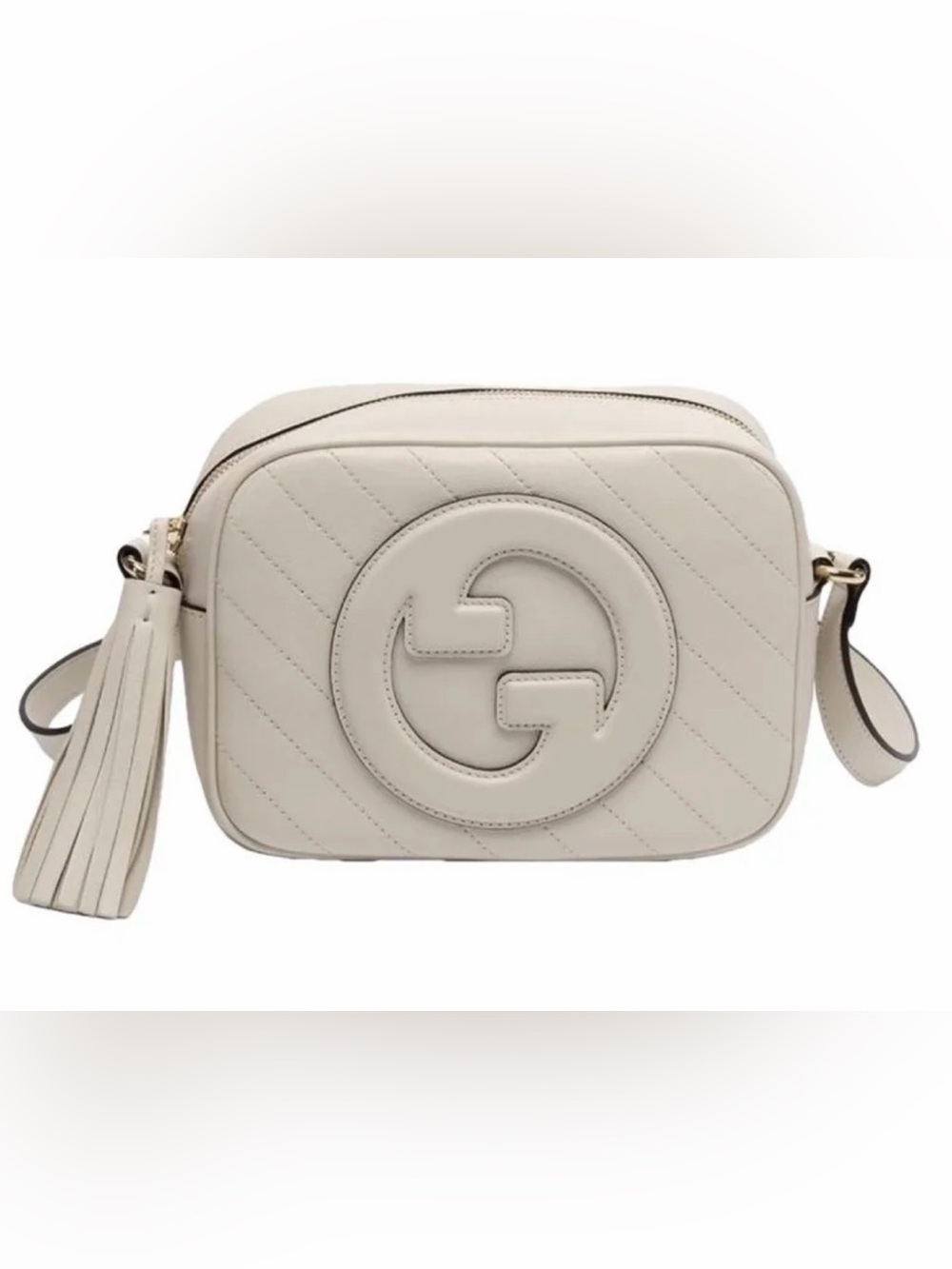 Gucci White/ivory blondie Leather Crossbody Bag - Picture 2 of 11